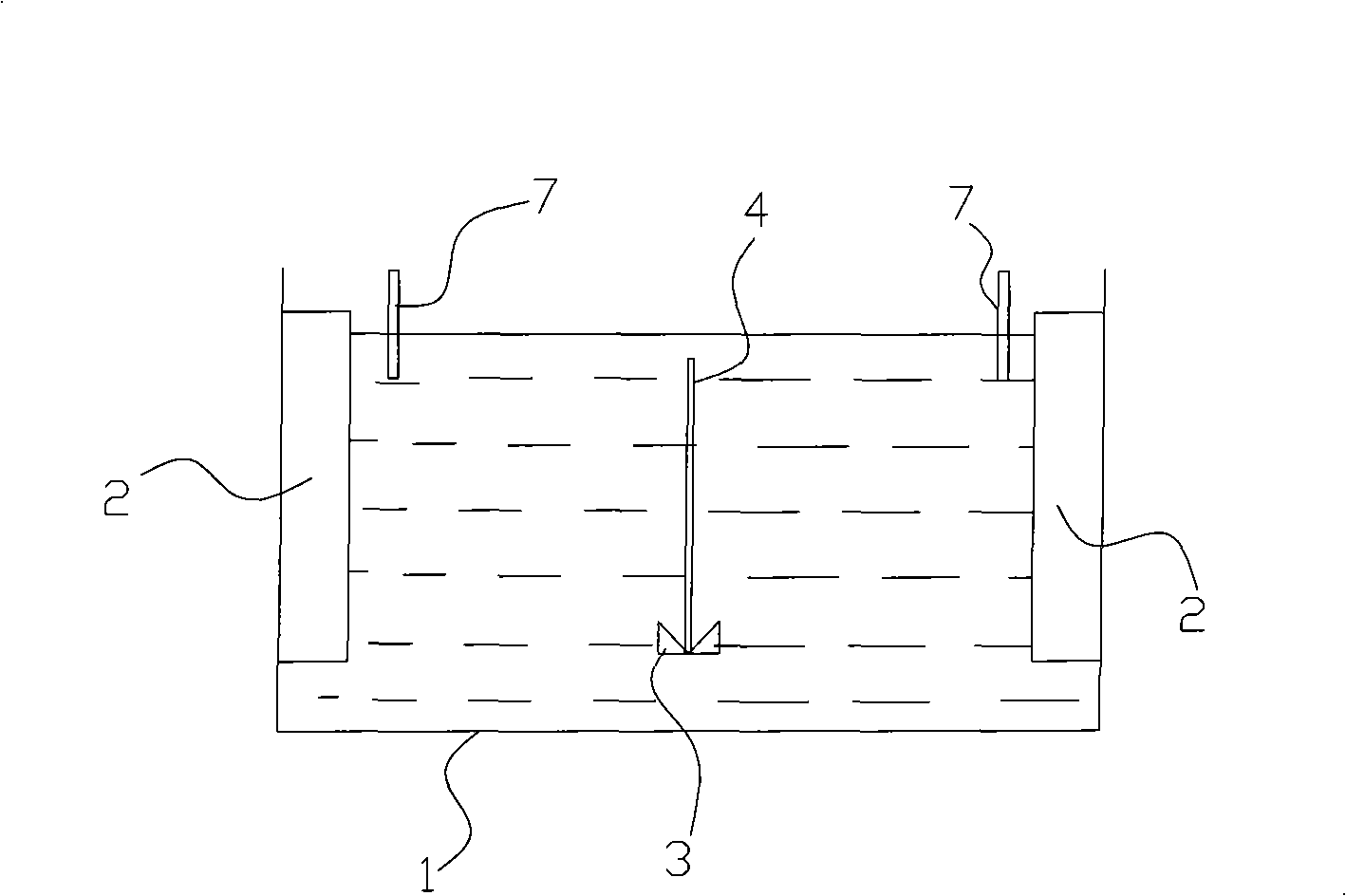 Electroplating device for printed breadboard