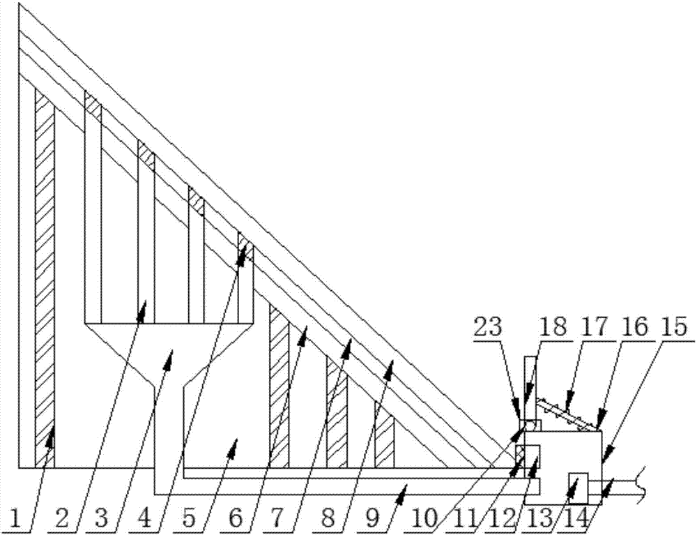 Ecological slope protection structure for conservation of water and soil for water conservancy construction