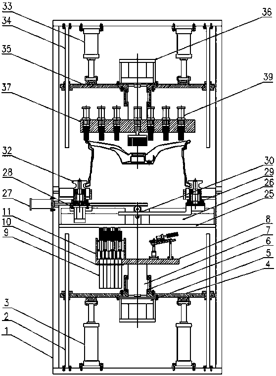 Wheel shape follow-up burr brushing device