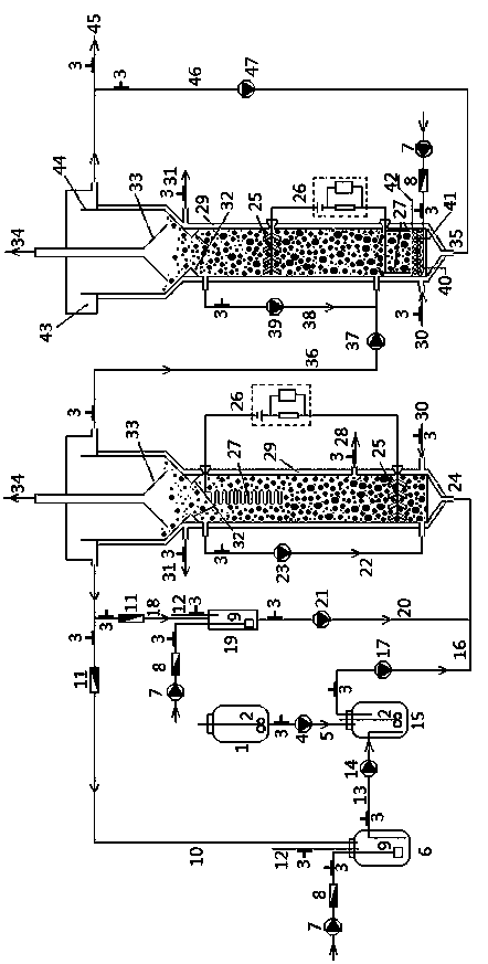 Electrochemical-biological coupling excess sludge/digestion liquid closed-loop treatment method and treatment device