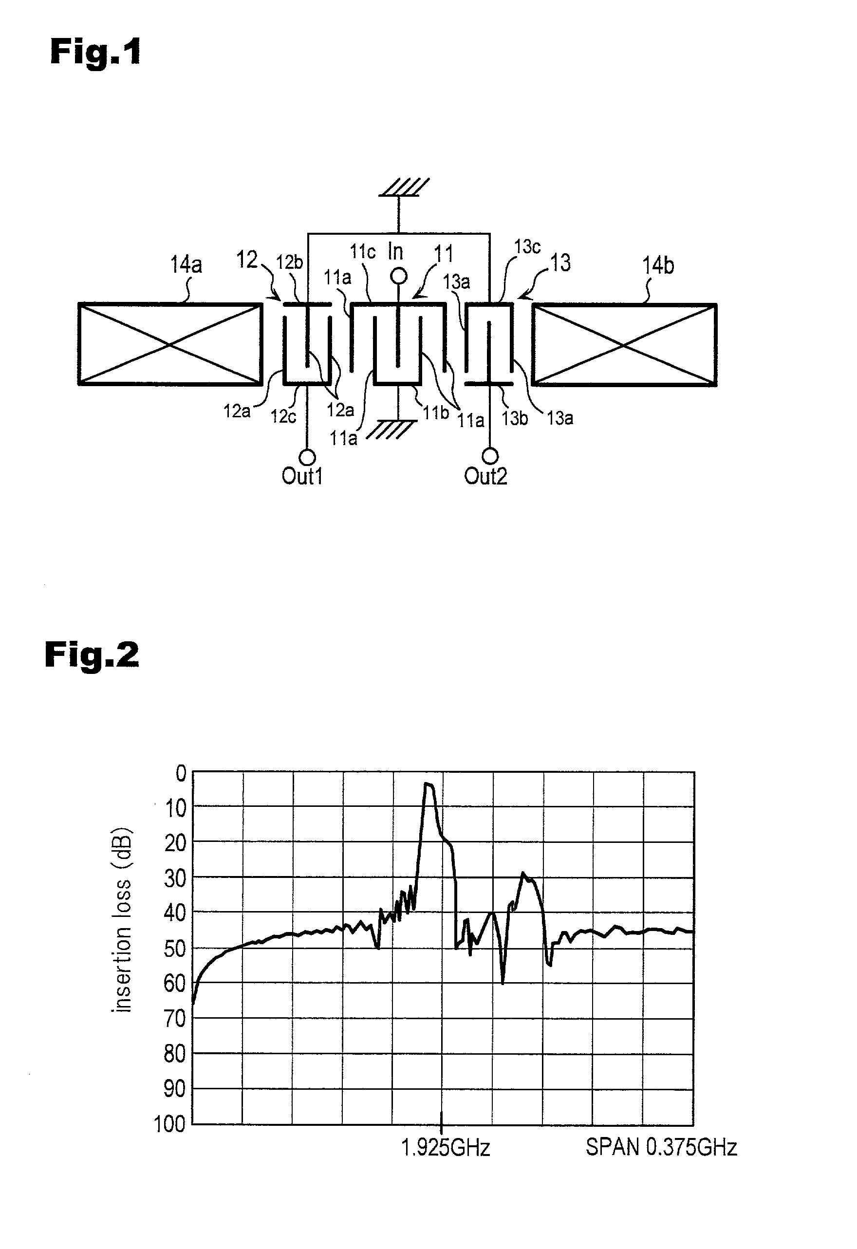 Longitudinal coupled multiple mode surface acoustic wave filter