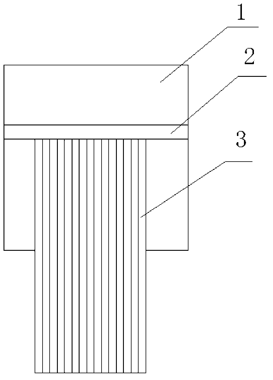 Working electrode for cylindrical array cross-scale glucose sensor and preparation method of working electrode