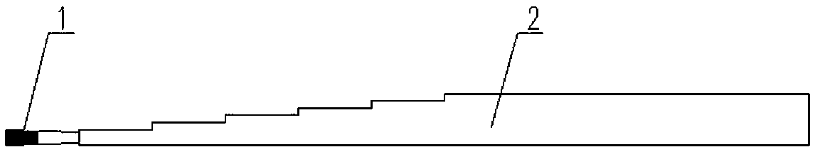 A processing method for deep and narrow annular grooves on the stepped end face of a stepped shaft