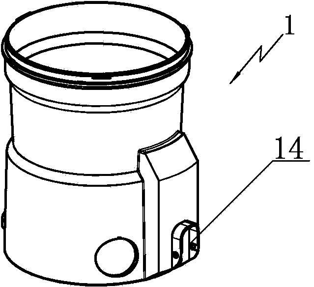 Pouring mold for outer barrel of dust collector