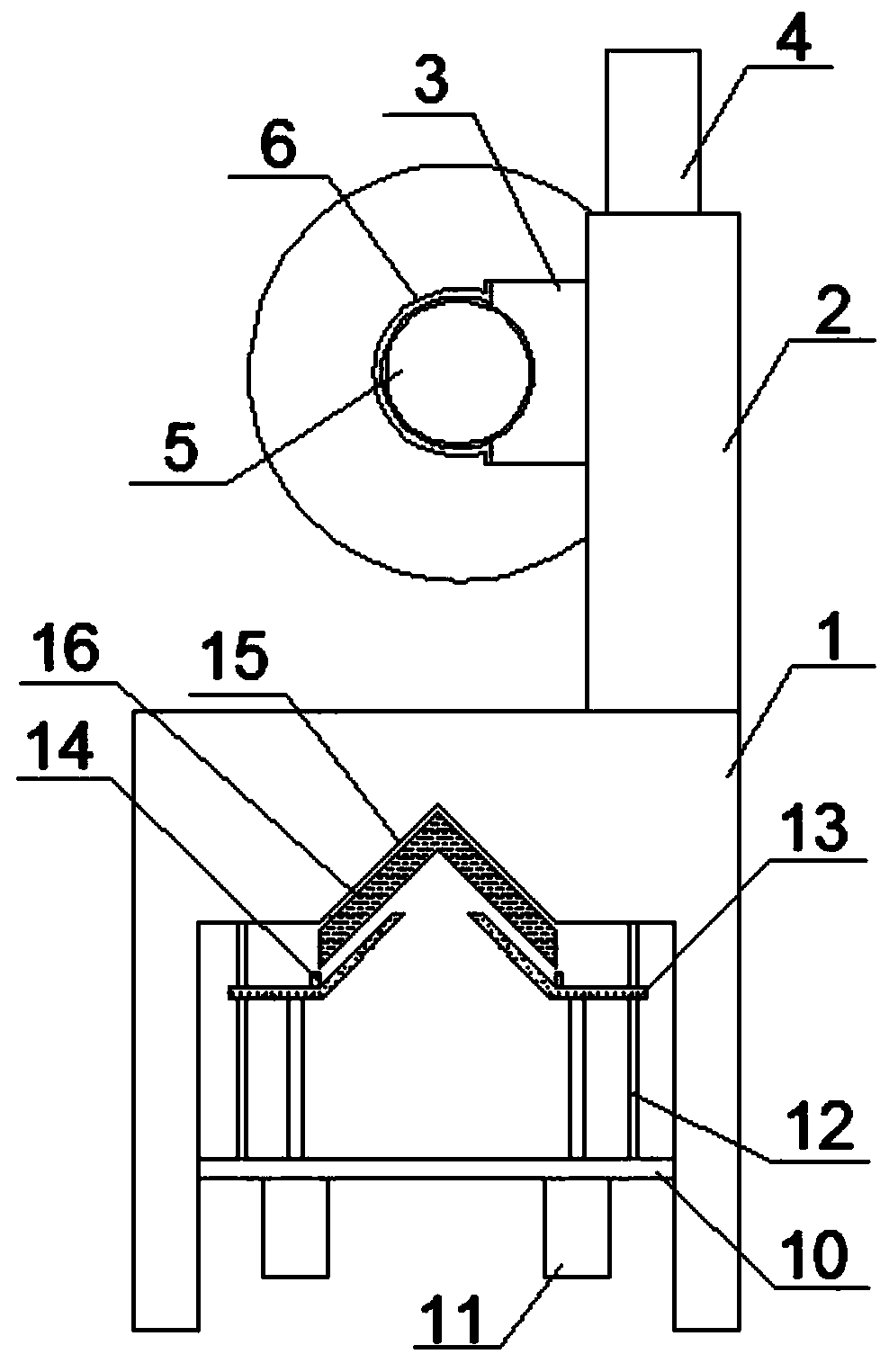 A cutting device for civil engineering components