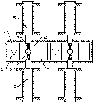 Vibrating blending device of semi-automatic blood coagulation analyzer