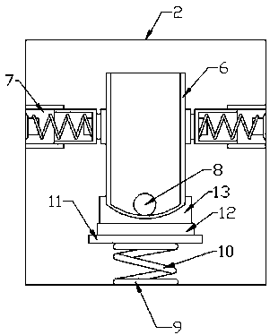 Vibrating blending device of semi-automatic blood coagulation analyzer