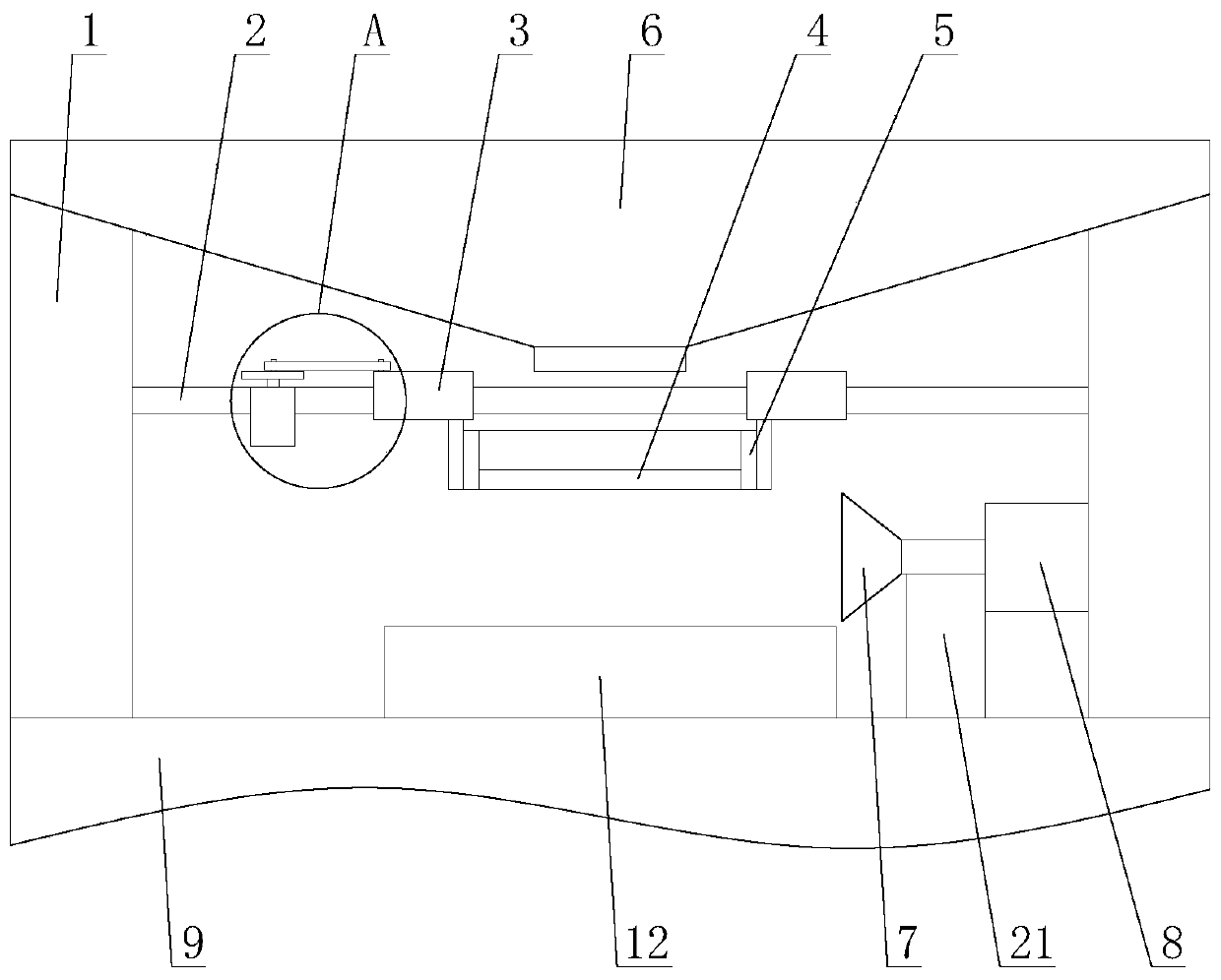 Grain storage device with dehumidification and screening functions