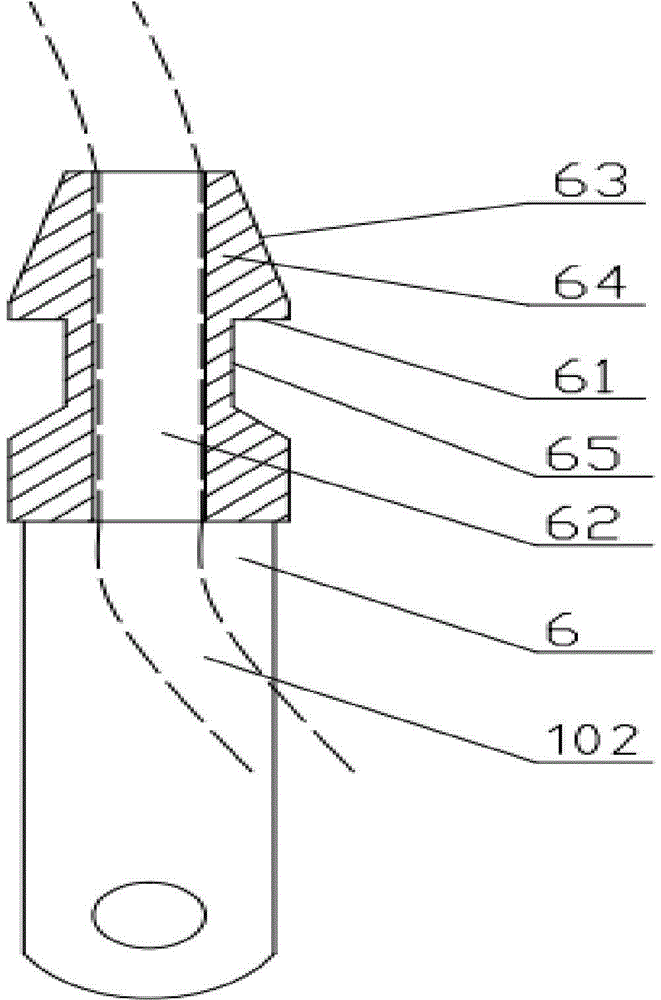 Hoisting cable automatic connection device for underwater robot