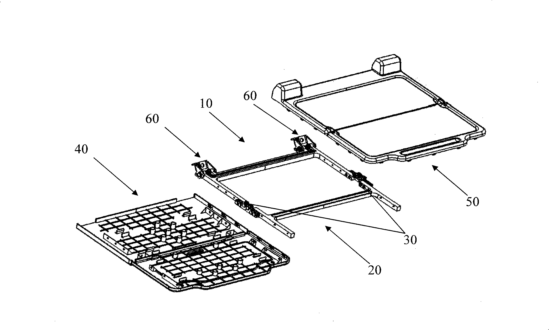 Vehicle seat table plate