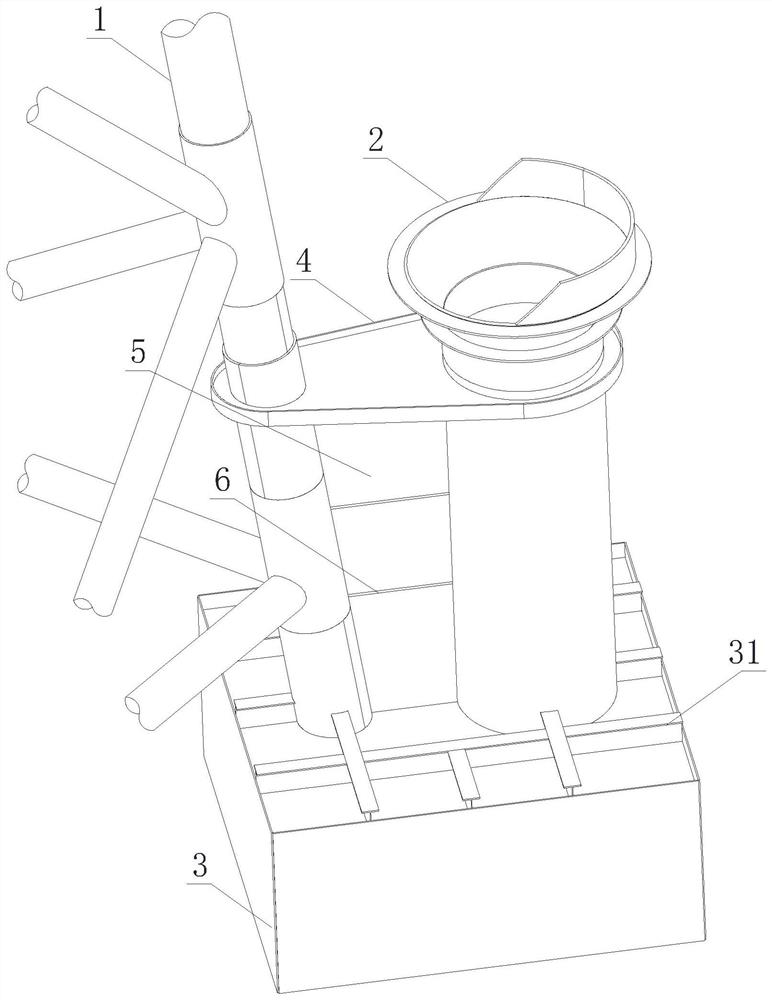 Offshore electrical platform pile-sleeve foundation structure with anti-caisson structure