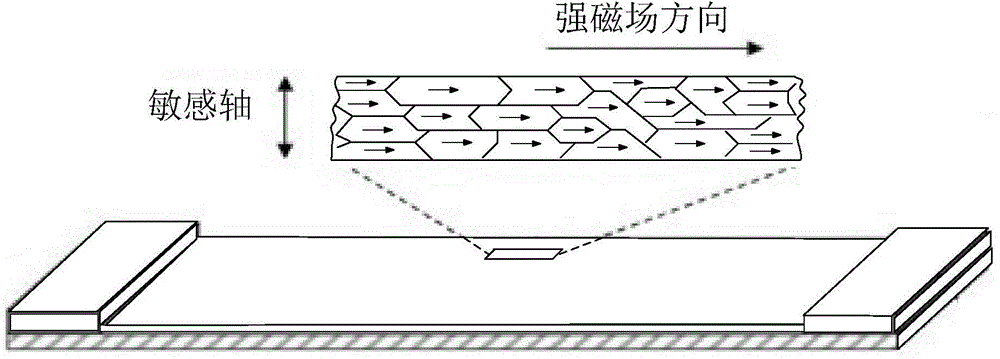 Magnetic sensing device and preparation process thereof