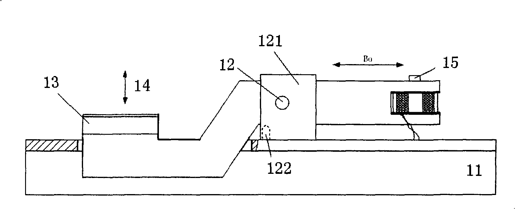 Magnetic resonance elasticity imaging pillow style excited by electromagnetism device