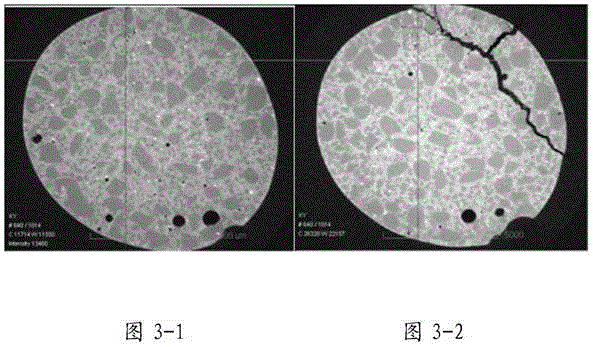 Method for detecting internal crack developing of cement-based material under action of load