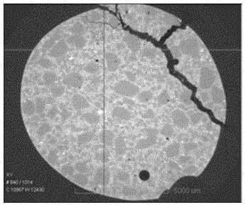 Method for detecting internal crack developing of cement-based material under action of load