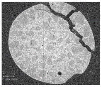 Method for detecting internal crack developing of cement-based material under action of load