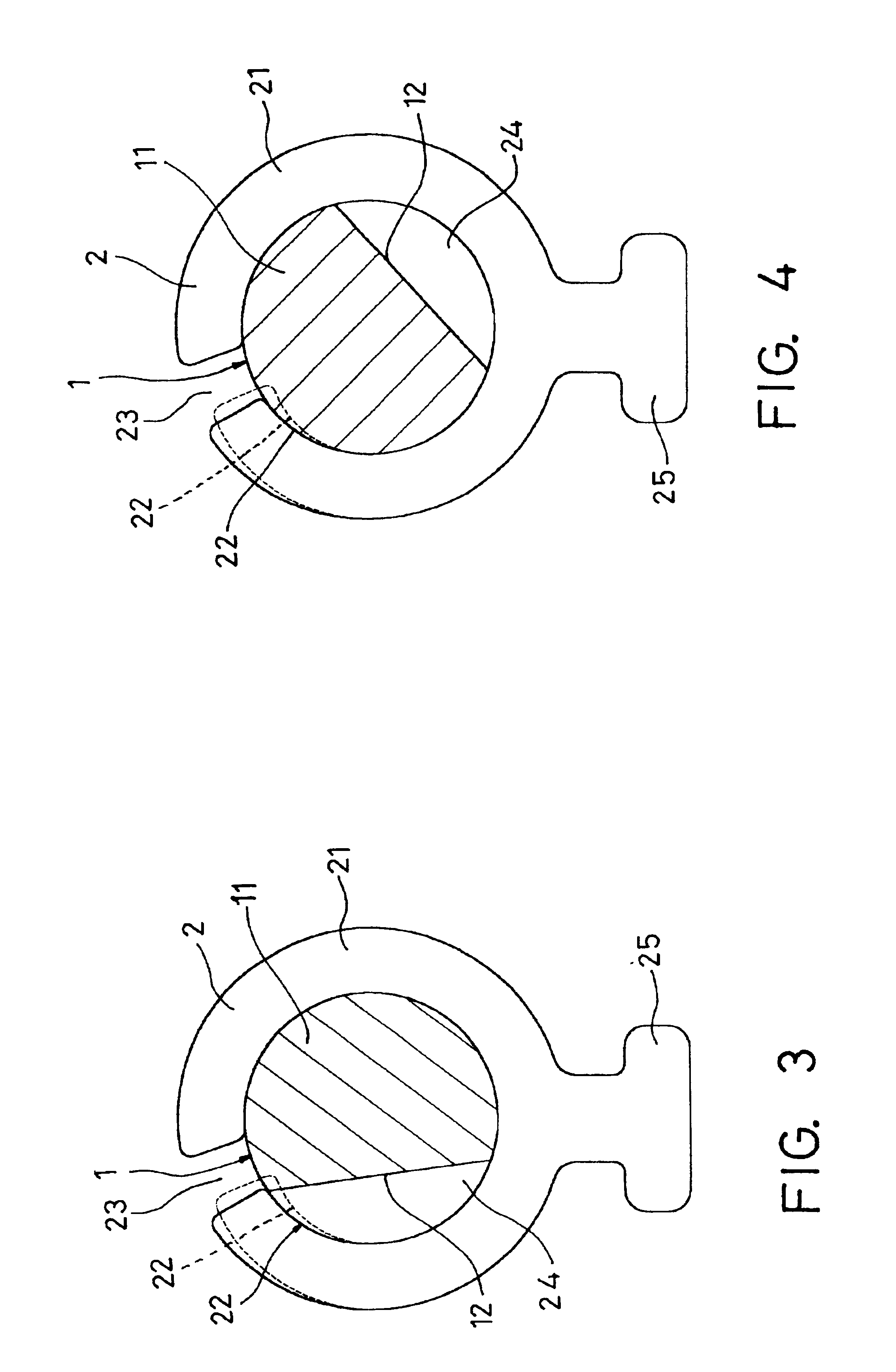 Rotating shaft with radial press device