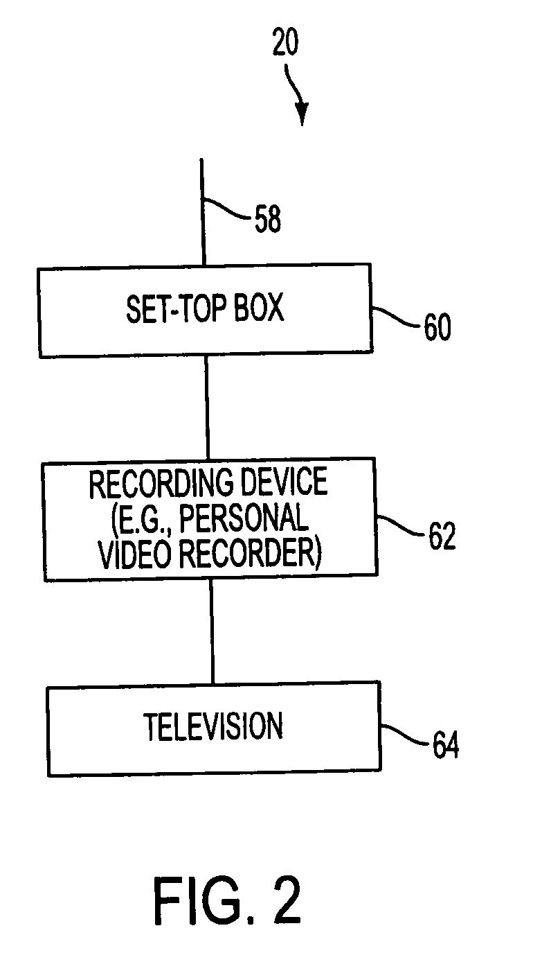 Interactive television system with automatic switching from broadcast media to streaming media