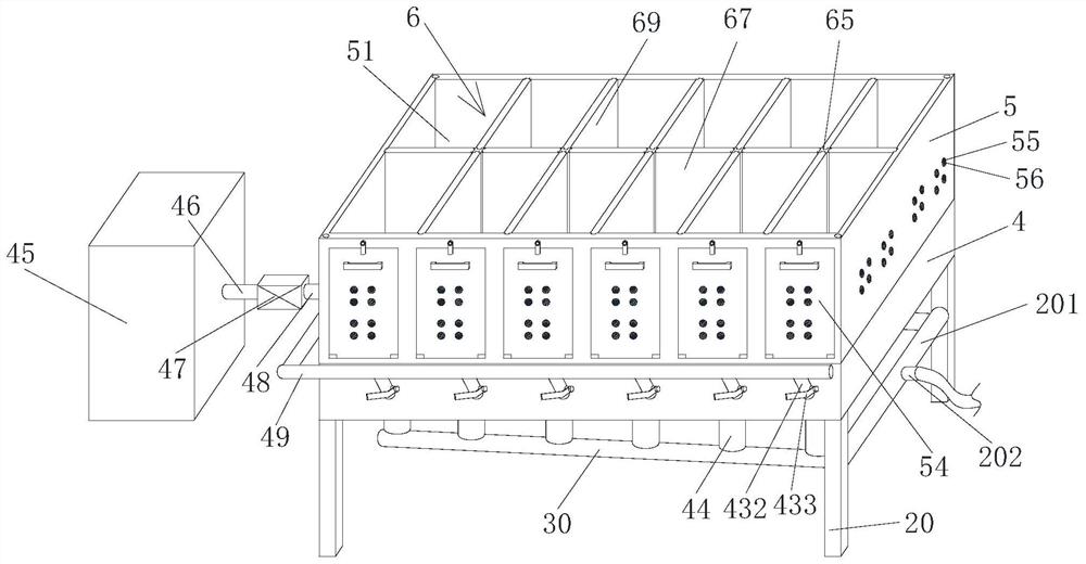 A kind of inchworm larvae and its parasitic wasp feeding experimental system and its realization method