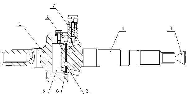 Bevel gear shaft tooth surface pitch cone locating tool