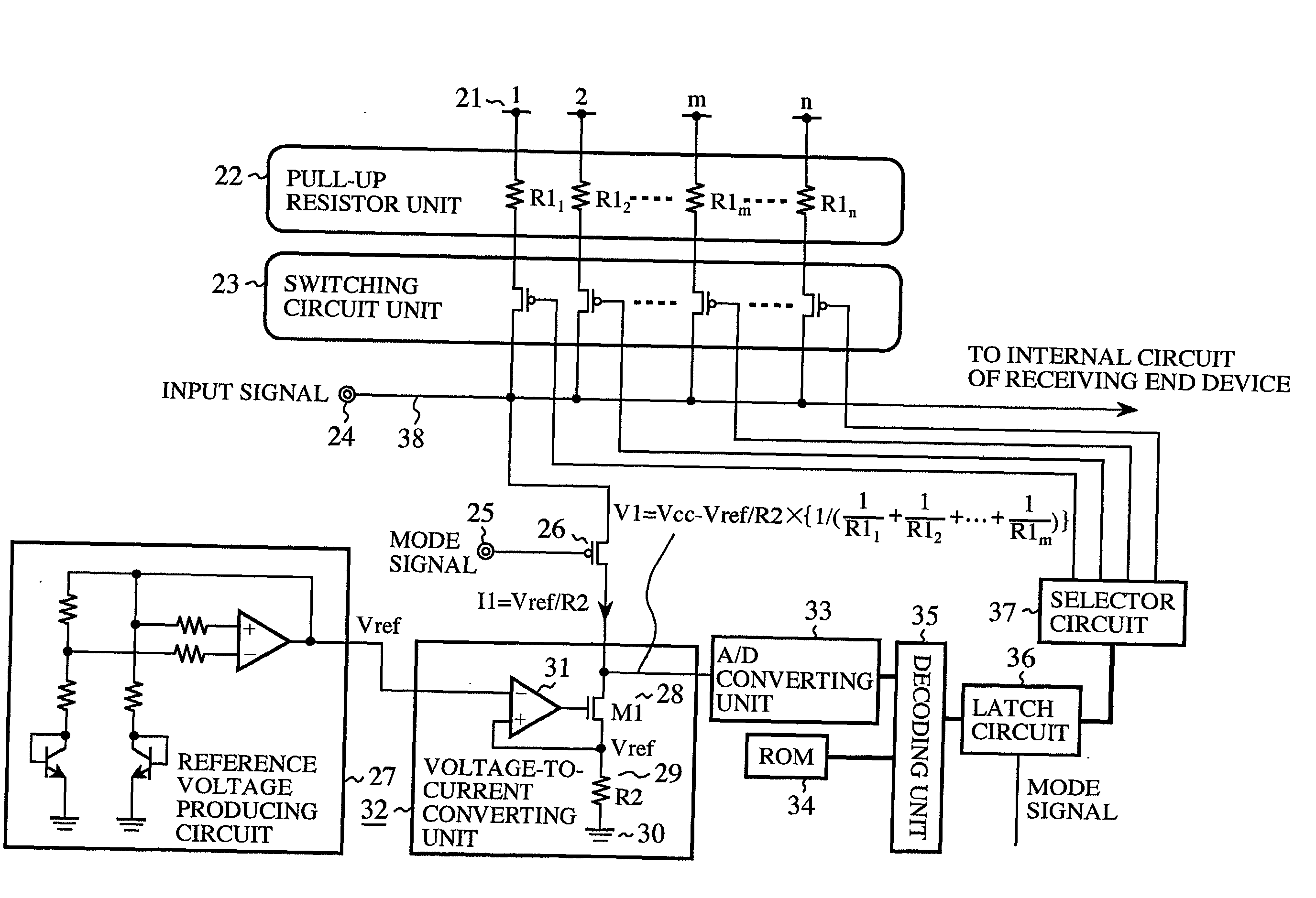 Resistance changeable device for data transmission system