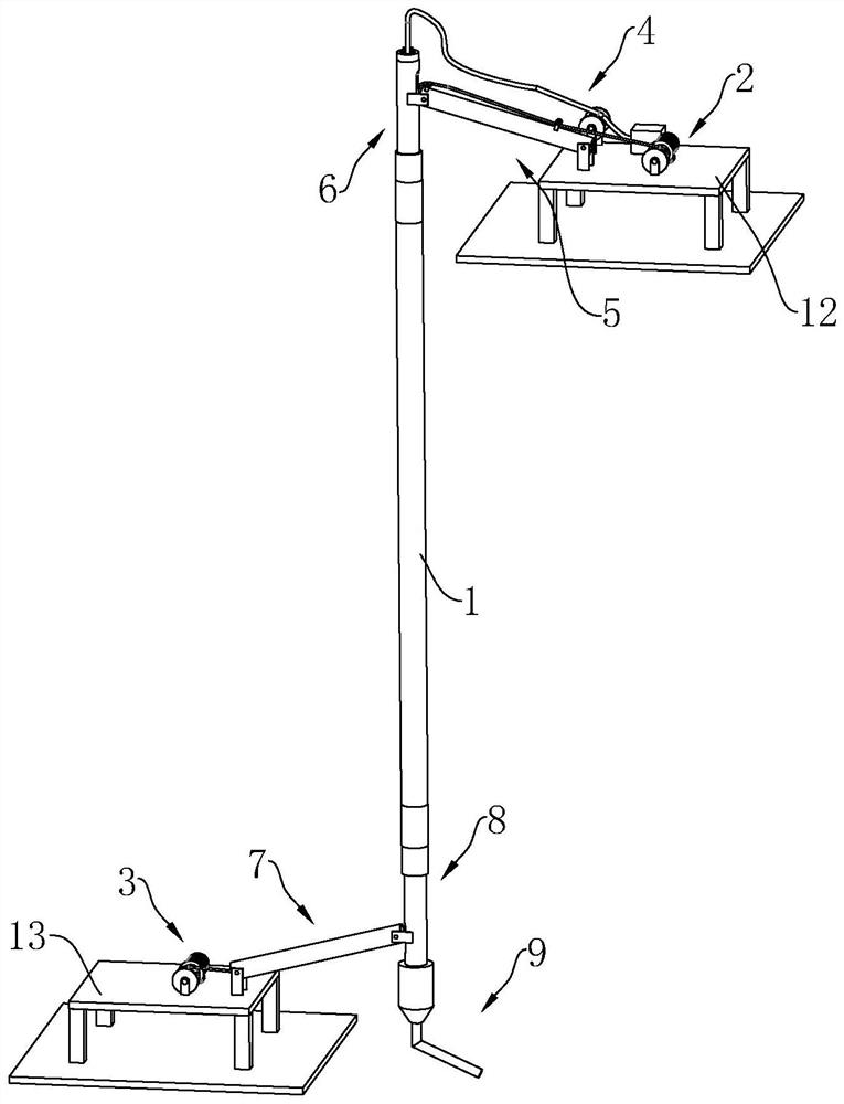 Rust removal device for inner wall of tap water pipeline