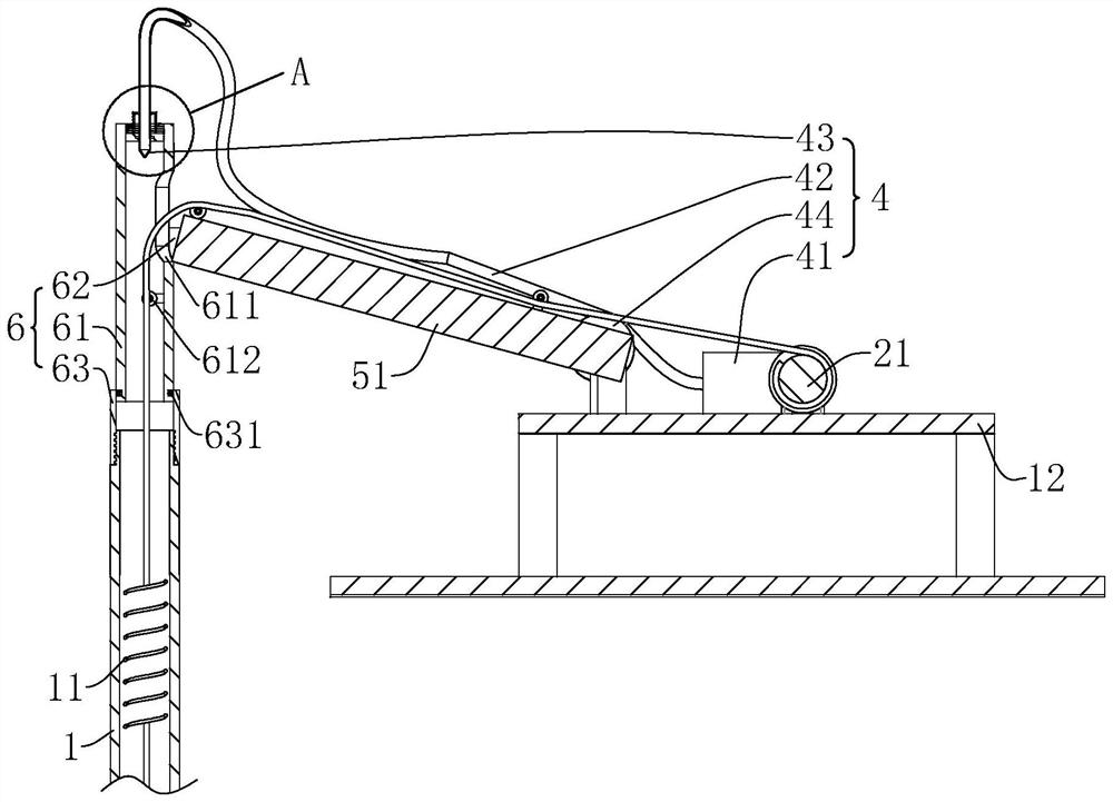 Rust removal device for inner wall of tap water pipeline