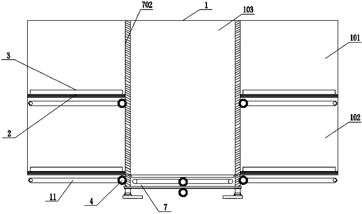 Double-deck lifting cross-sliding type parking equipment