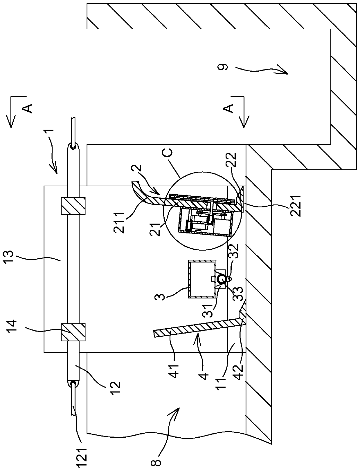 Livestock and poultry manure cleaning device