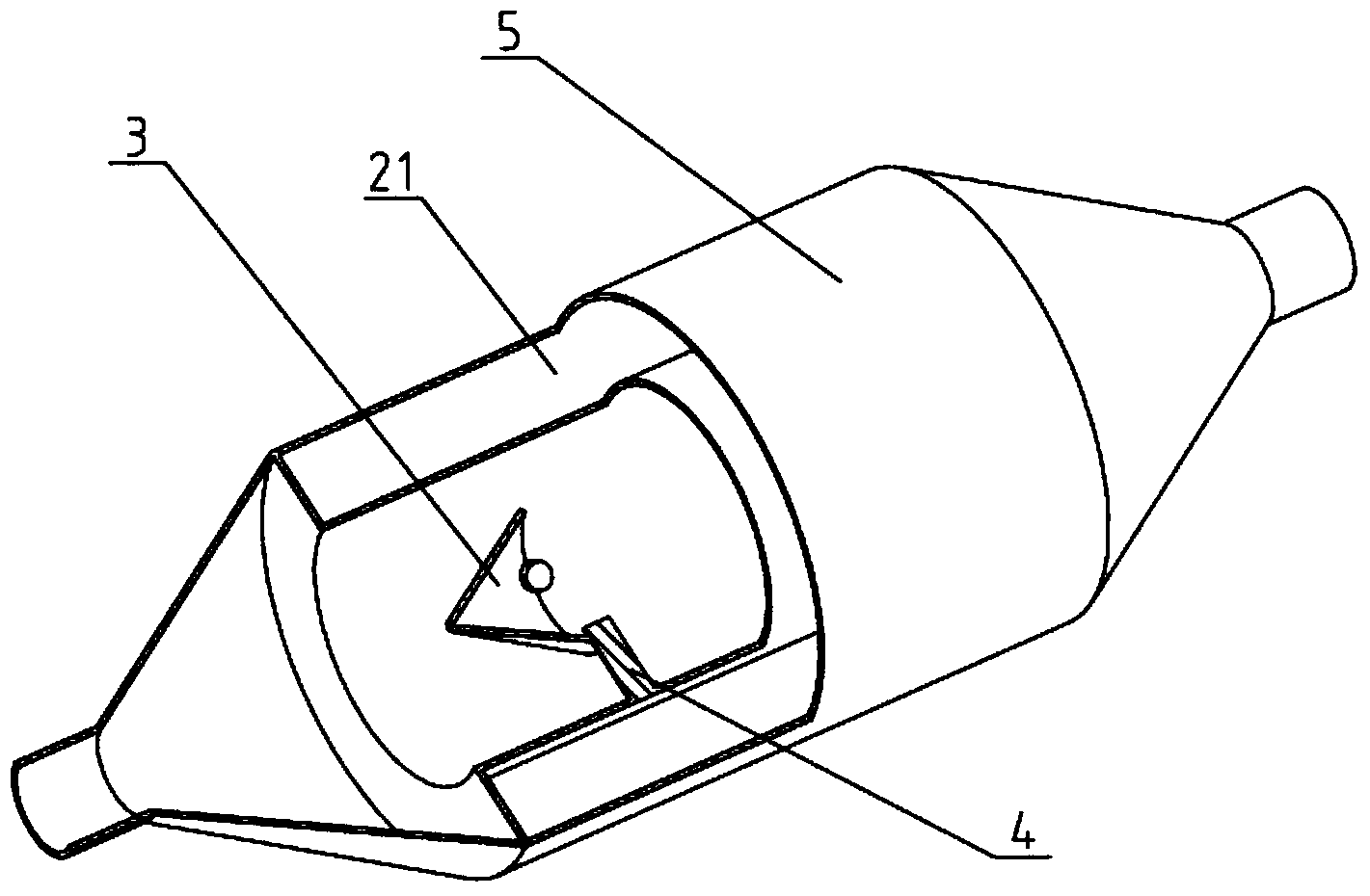 Vortex type automobile exhaust heating device and control method thereof