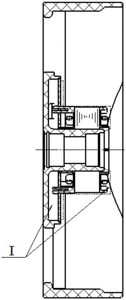 Anti-salt-fog DC fan with potting structures at two sides