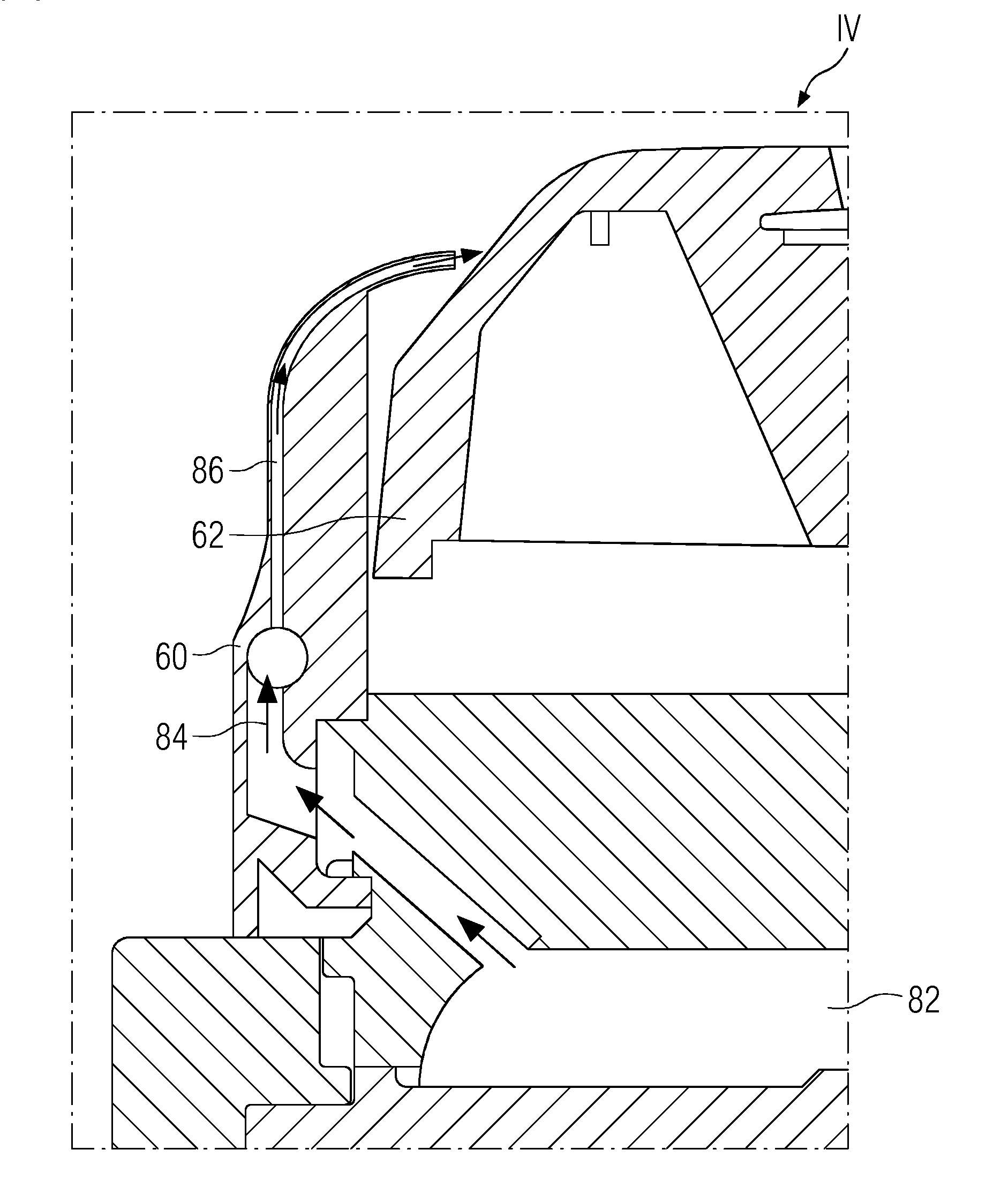 Arrangement for a turbomachine