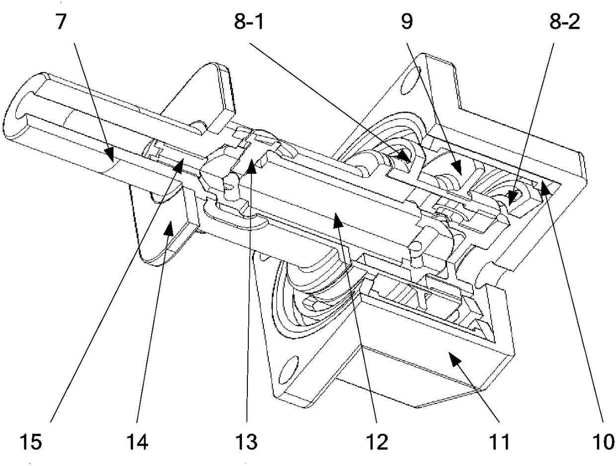 Active and passive integrated four-feet converged type vibration isolator