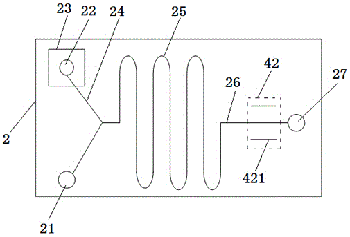 Portable high-sensitivity heavy metal detecting device based on micro-fluidic chip