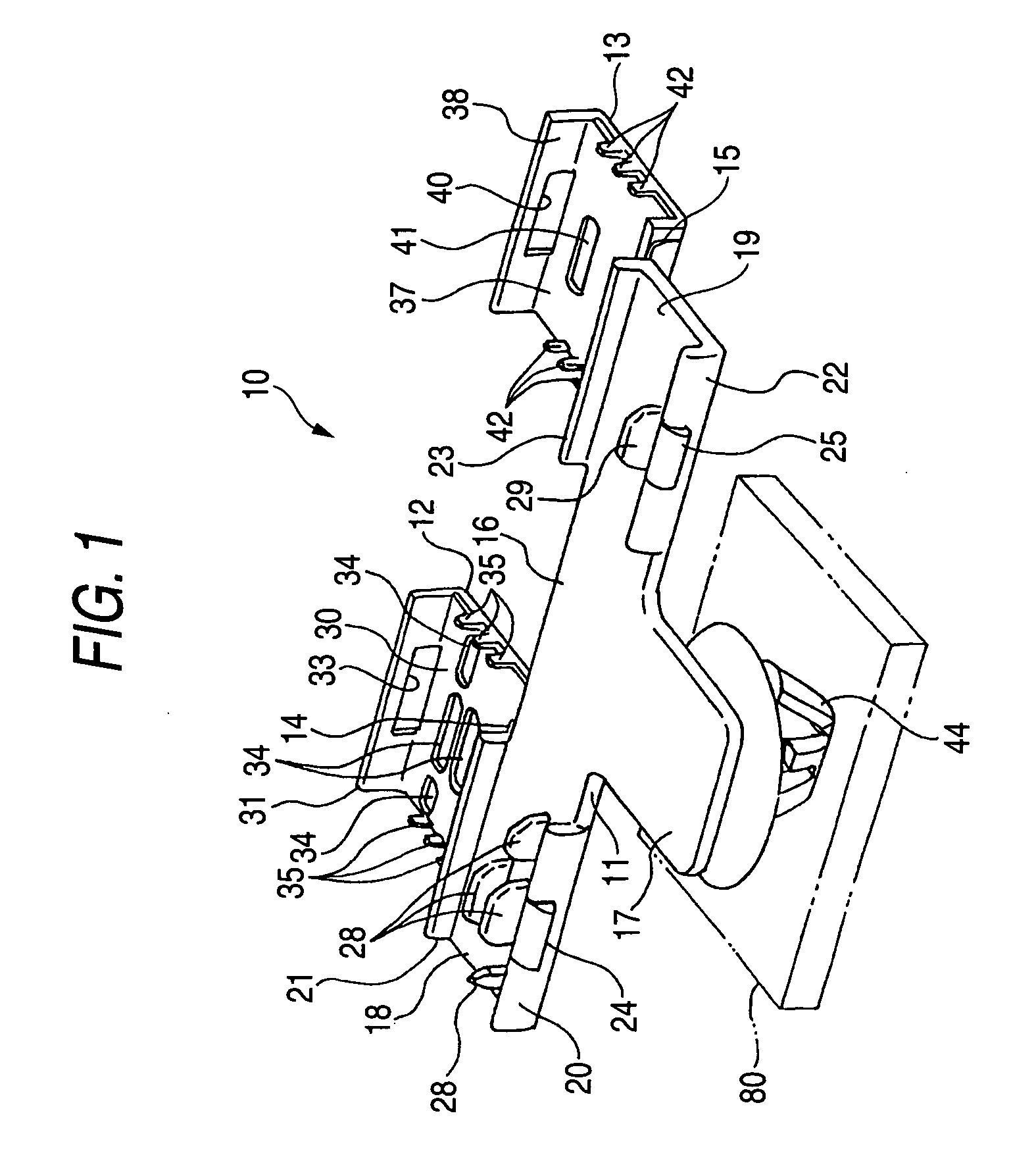 Flat cable clamp