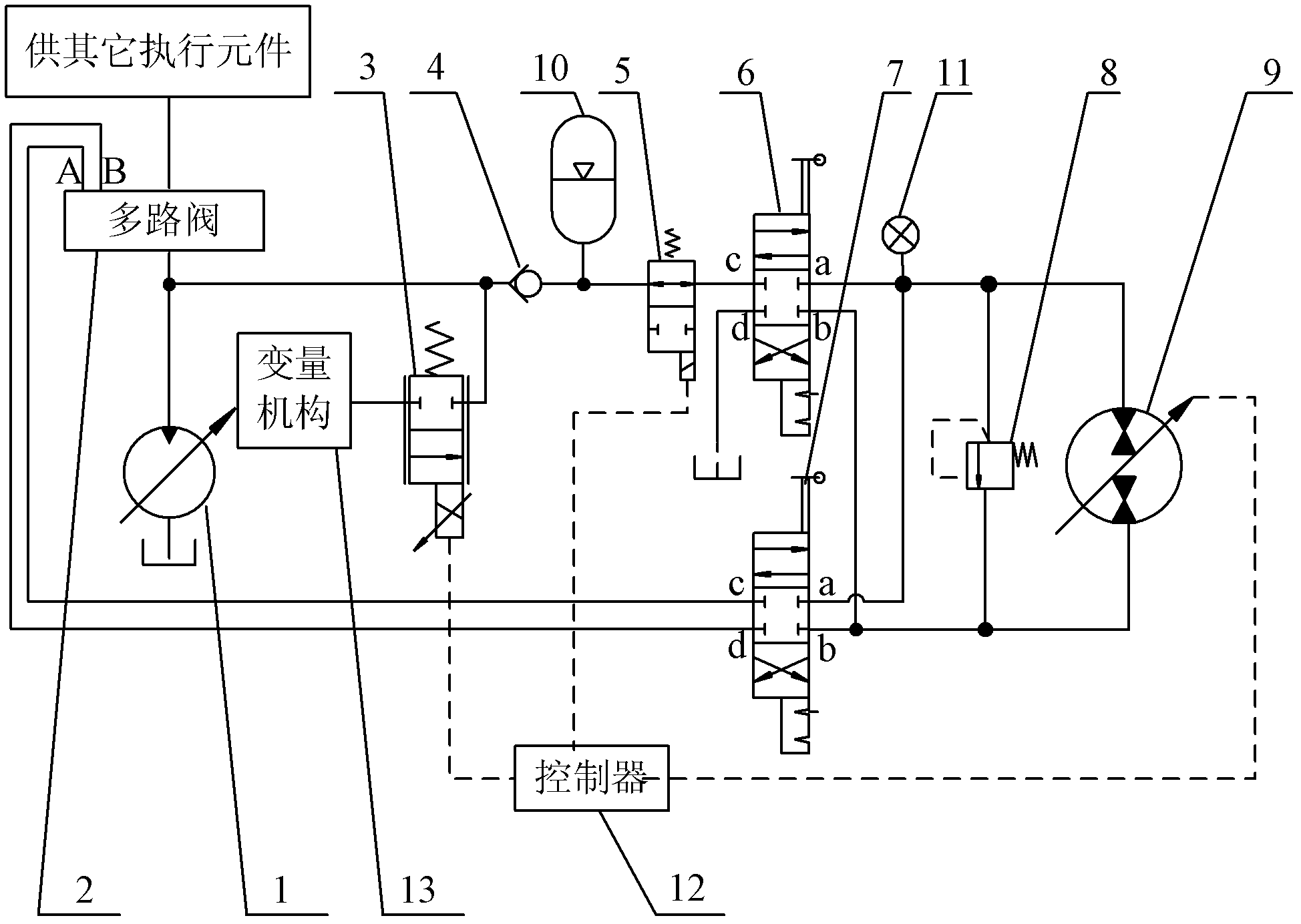 Slewing system for hybrid hydraulic excavator and driving and braking method for slewing system