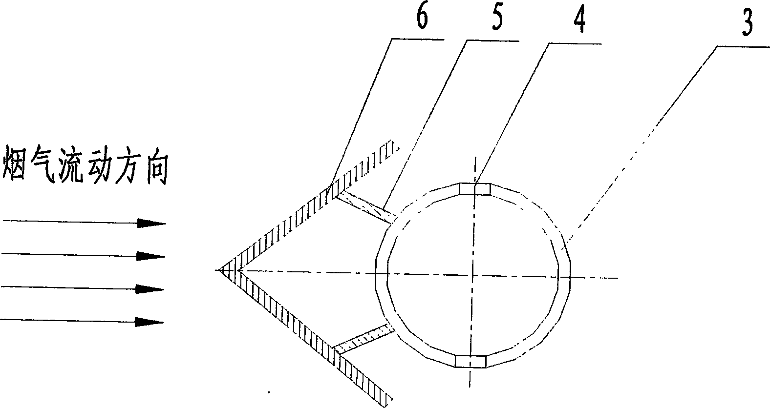 Abrasion proof, vortex street strong mixing equipment in grille of spraying ammonia