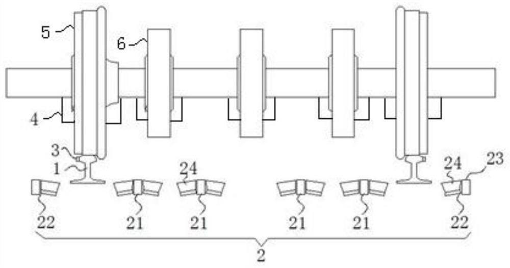 Method and device for detecting train brake pads