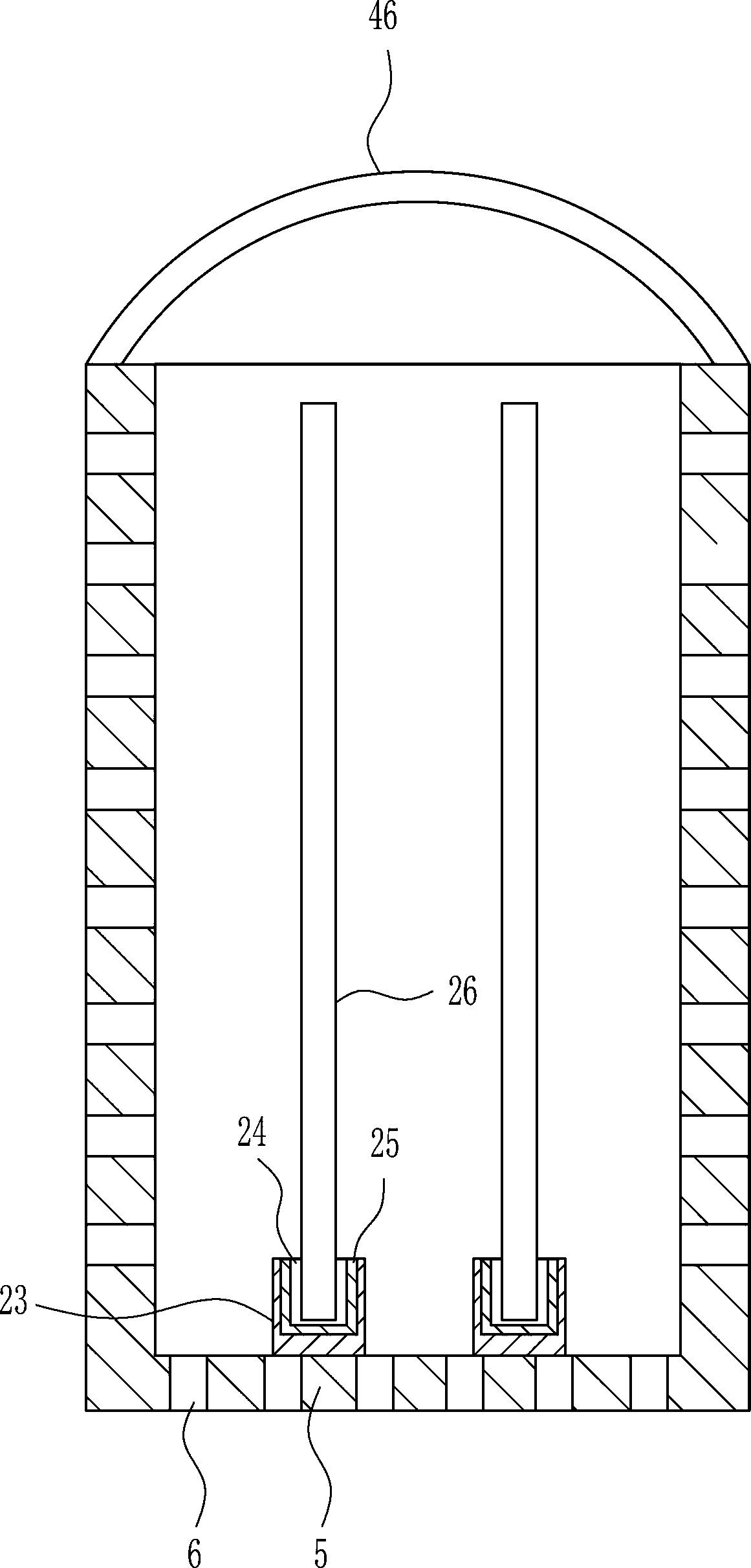 Flushing device of decalcified orthopedics case sample