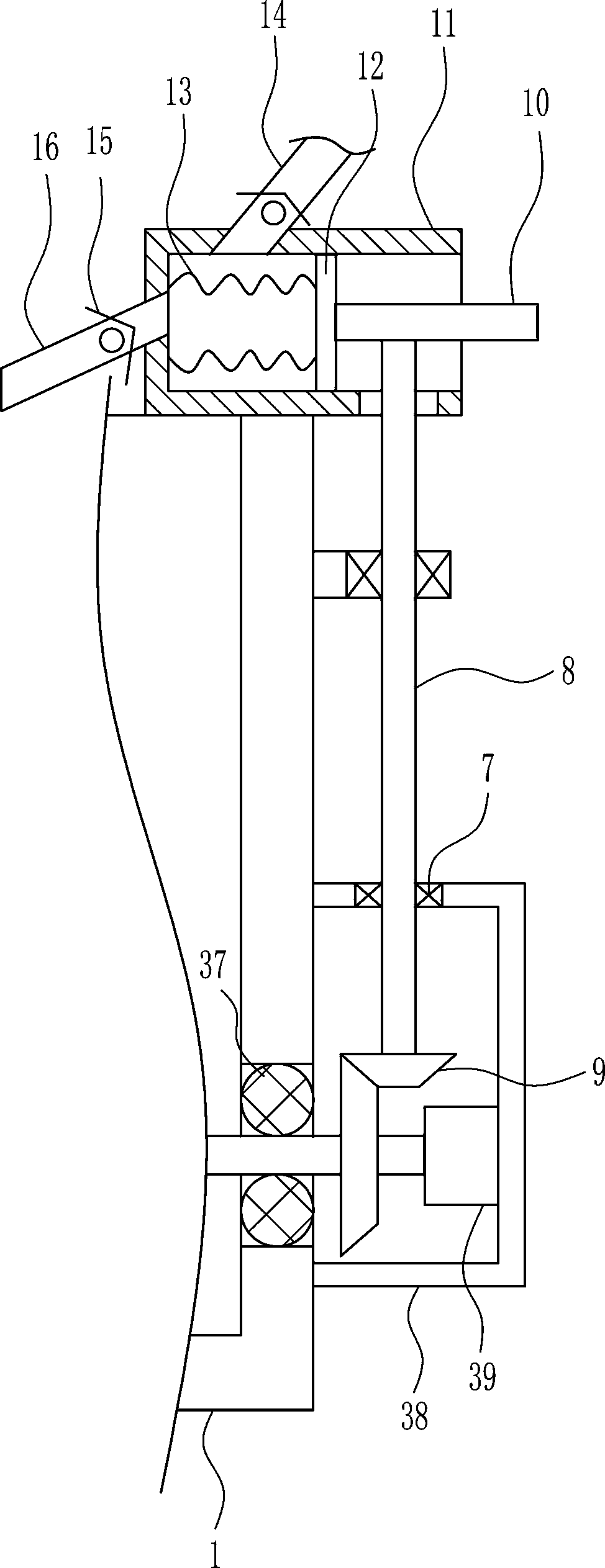 Flushing device of decalcified orthopedics case sample