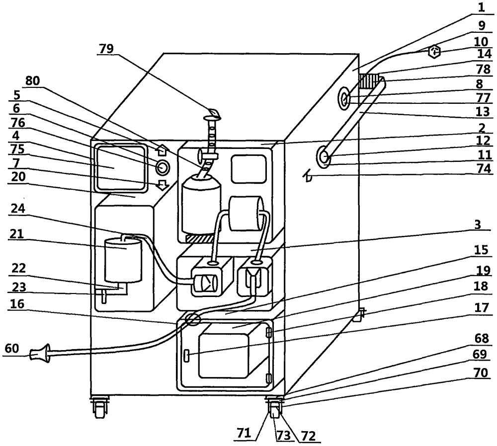 Full-automatic gastric lavage device