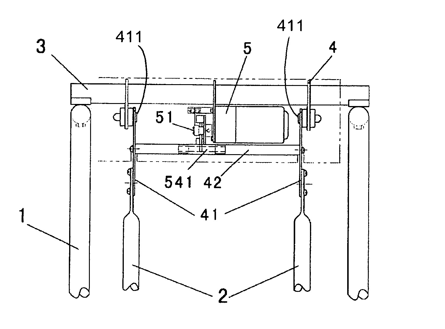 Suspension swing device