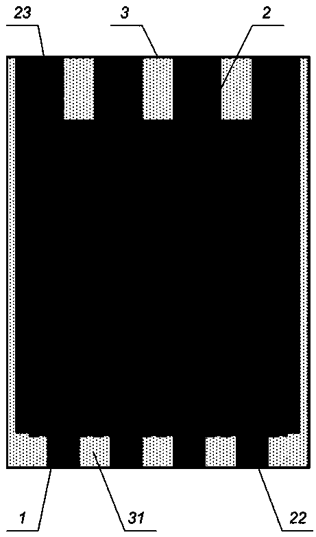 Gallium nitride MOSFET packaging stress-strain distribution sensing structure