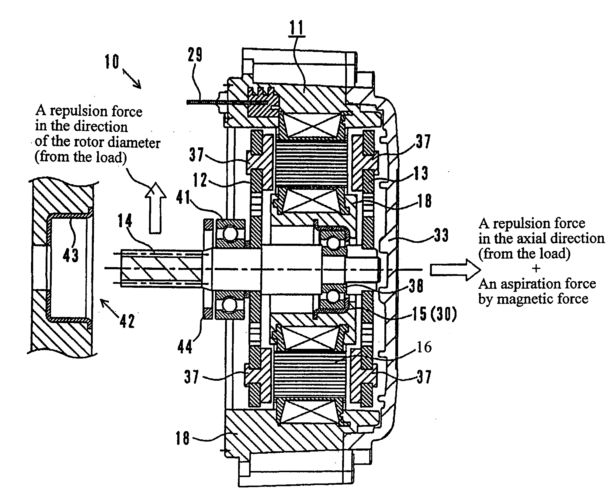 Axial air gap type electric motor