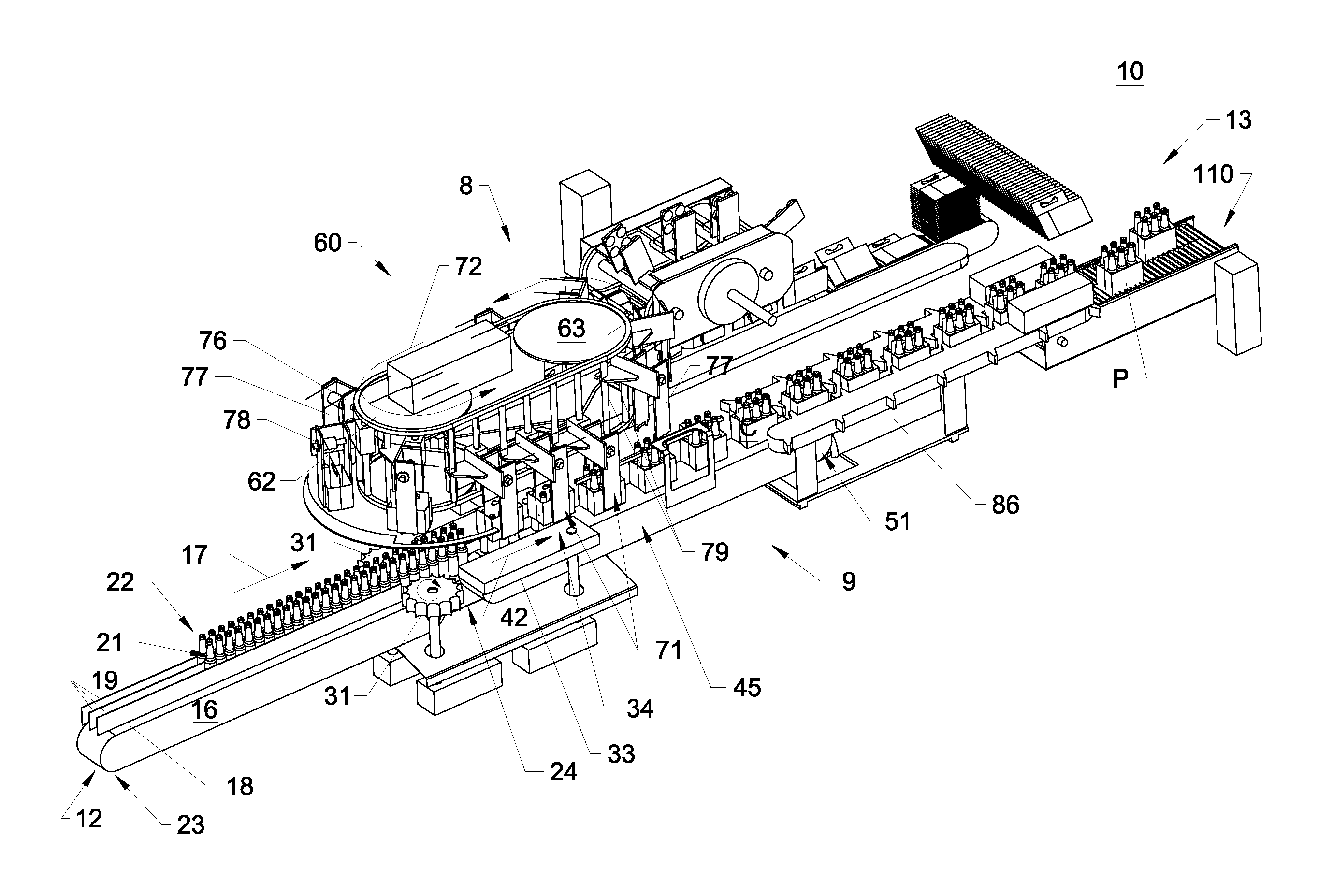 Packaging System Having Loading Carousel