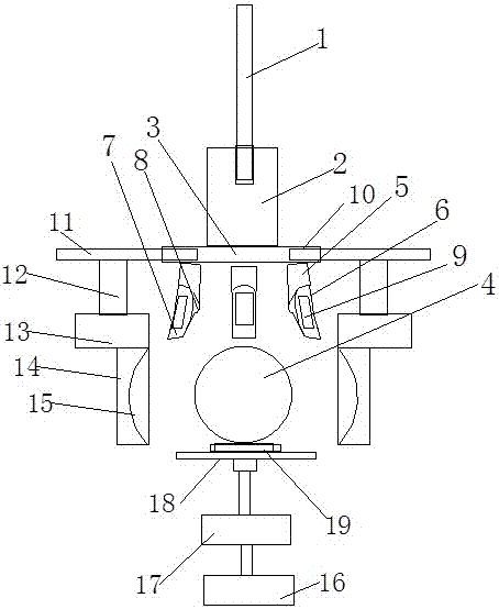 Mangosteen shell-opening device and use method of same