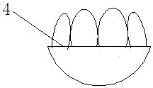 Mangosteen shell-opening device and use method of same