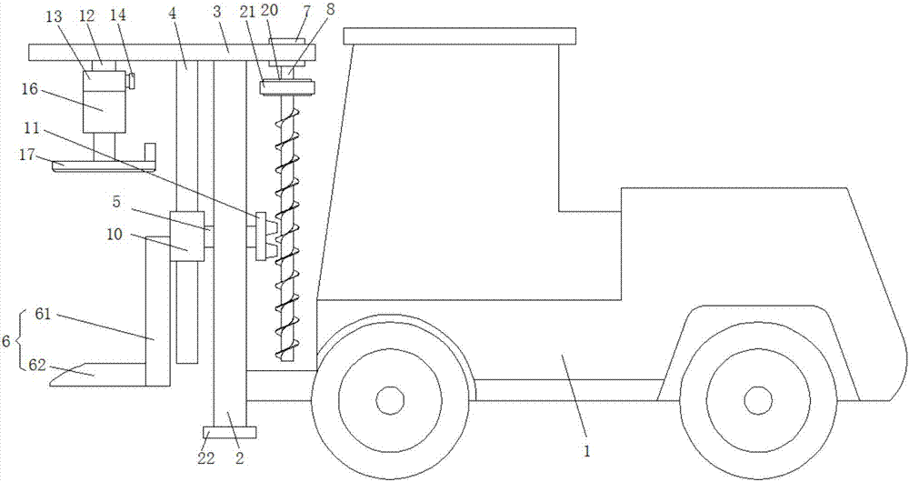 Carrying device for warehouse goods transportation