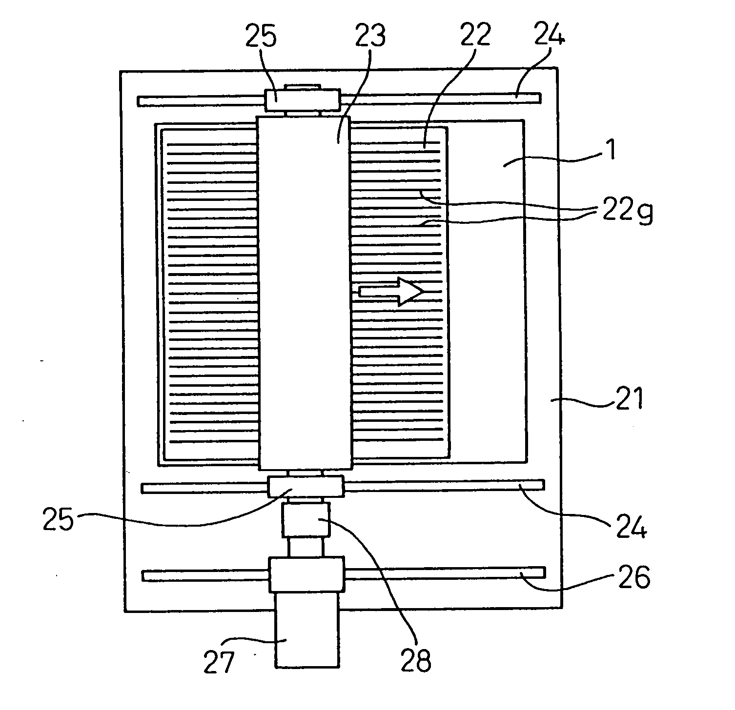 Apparatus, mold and method for producing substrate for plasma display panel