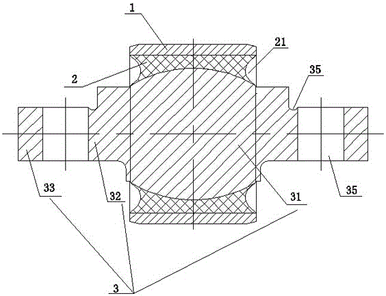 Rubber joint for rail vehicle oil pressure damper and rubber formula thereof